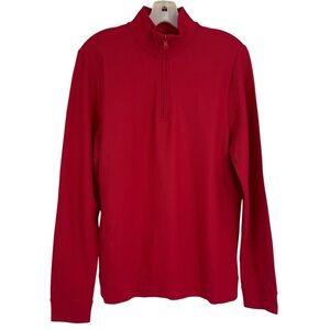 NWT Vineyard Vines Boys Quarter Zip Red Pullover Shep Sweatshirt Size XL (18)
